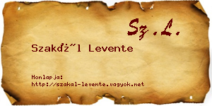 Szakál Levente névjegykártya